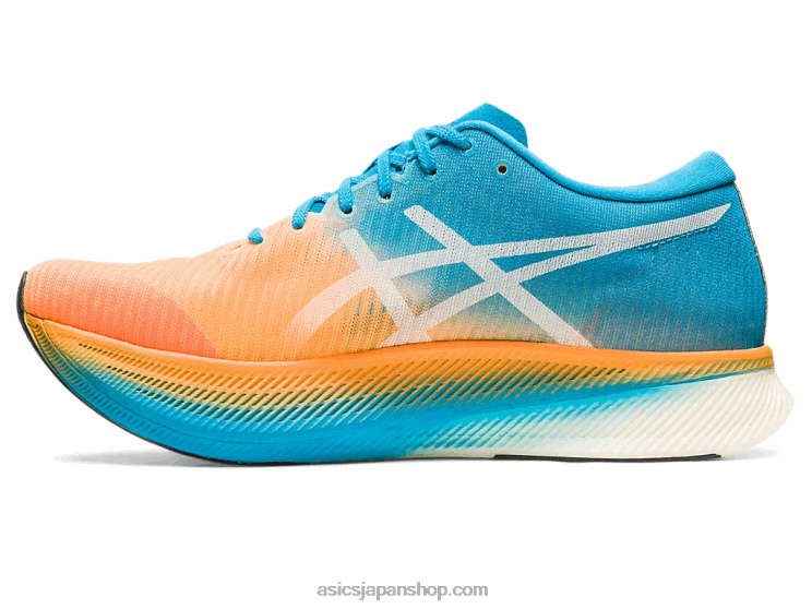 メタスピードスカイ L20V281Asics オレンジポップ/アイランドブルー