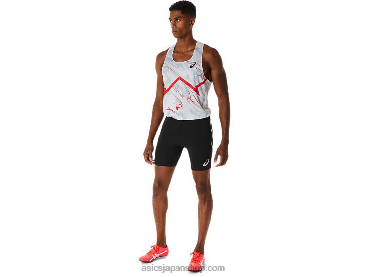 男子陸上短距離選手 L20V284 Asicsパフォーマンスブラック