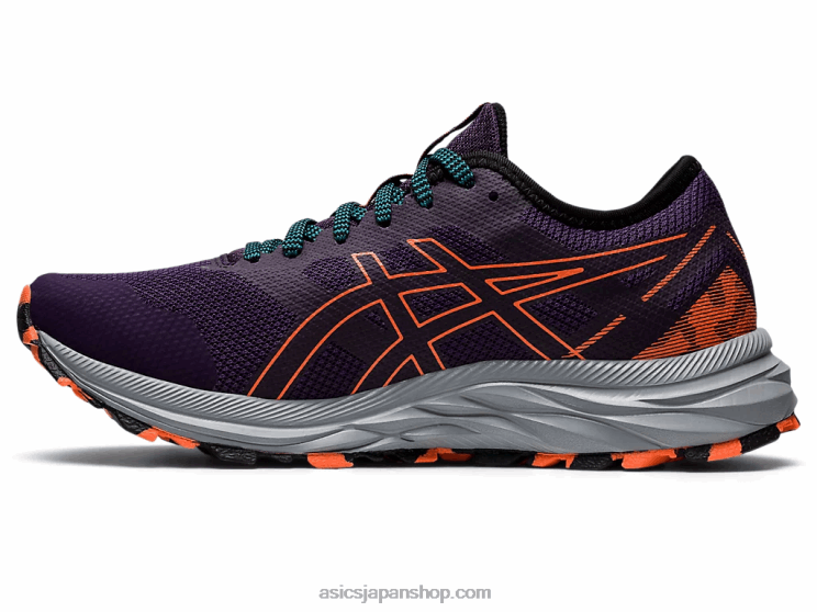 ゲルエキサイトトレイル L20V2857Asics ナイトシェード/ノバオレンジ