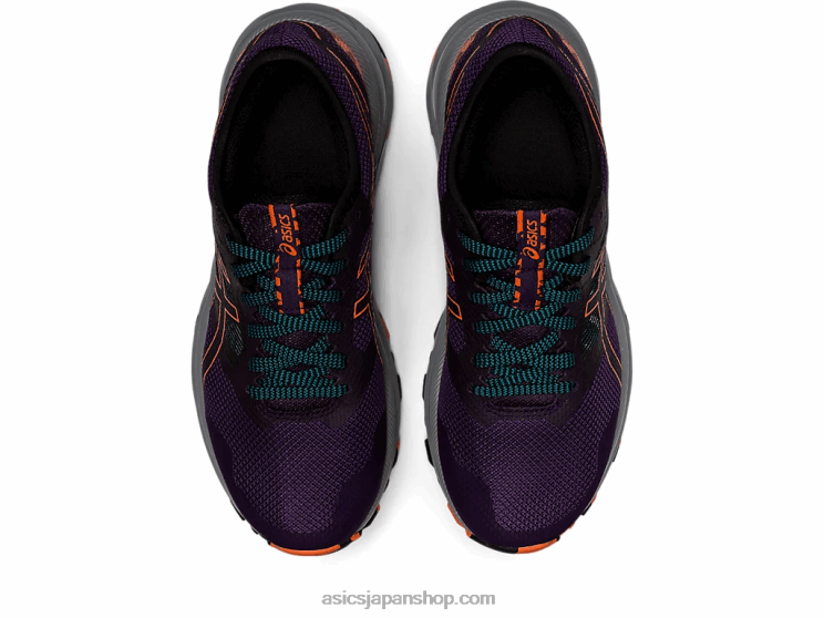 ゲルエキサイトトレイル L20V2857Asics ナイトシェード/ノバオレンジ