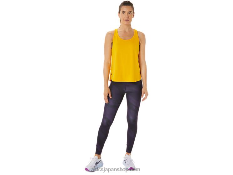 女性のサイドスリットノースリーブトップ L20V2932Asics ひまわり