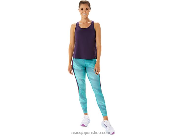 女性のサイドスリットノースリーブトップ L20V2934Asics 夜陰