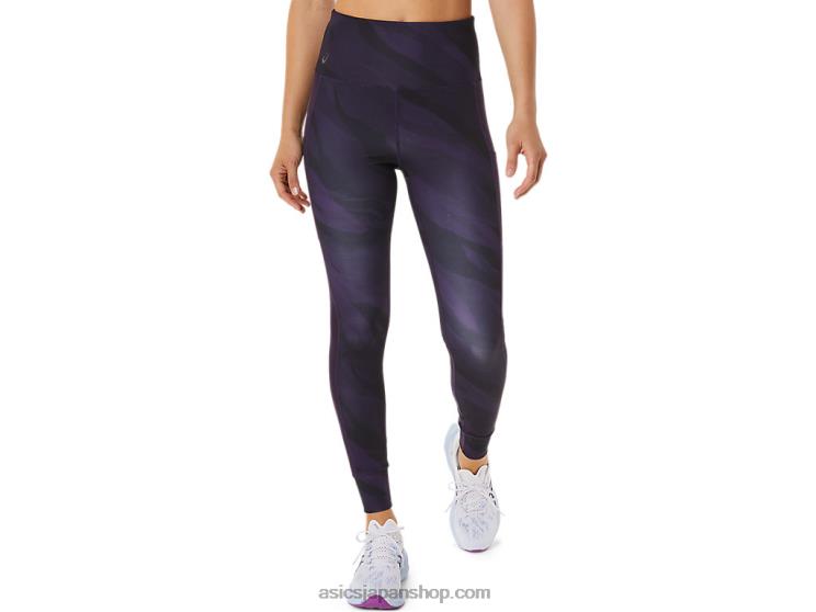 女性用トレーニンググラフィックタイト L20V2944Asics 夜陰