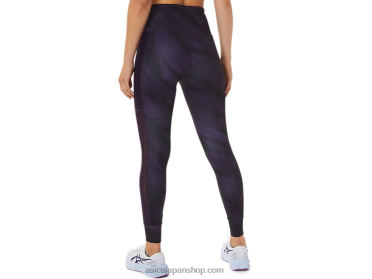 女性用トレーニンググラフィックタイト L20V2944Asics 夜陰
