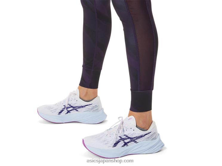 女性用トレーニンググラフィックタイト L20V2944Asics 夜陰