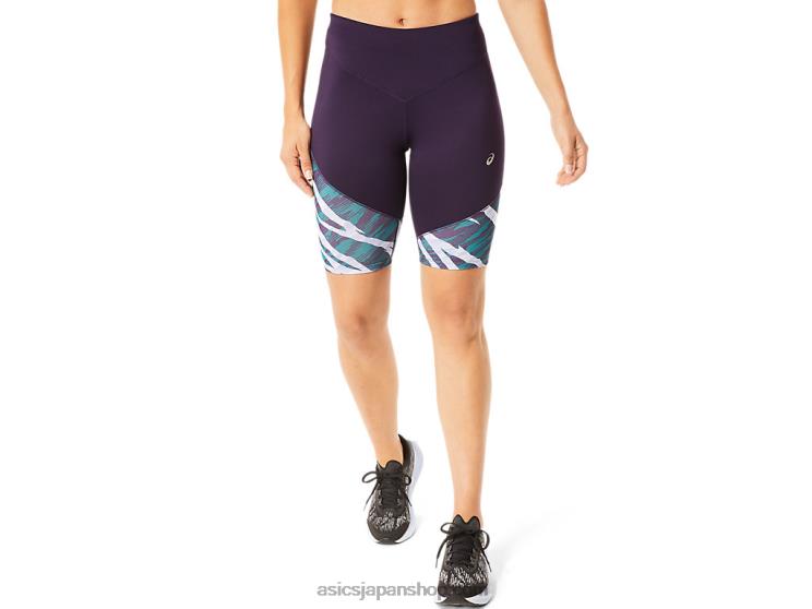 女性用ワイルドカモスプリンター L20V3031Asics ナイトシェード/ベルベットパイン