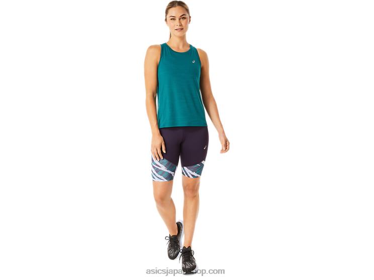 女性用ワイルドカモスプリンター L20V3031Asics ナイトシェード/ベルベットパイン