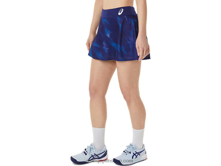 女性用マッチグラフィックスコート L20V3064Asics ダイブブルー