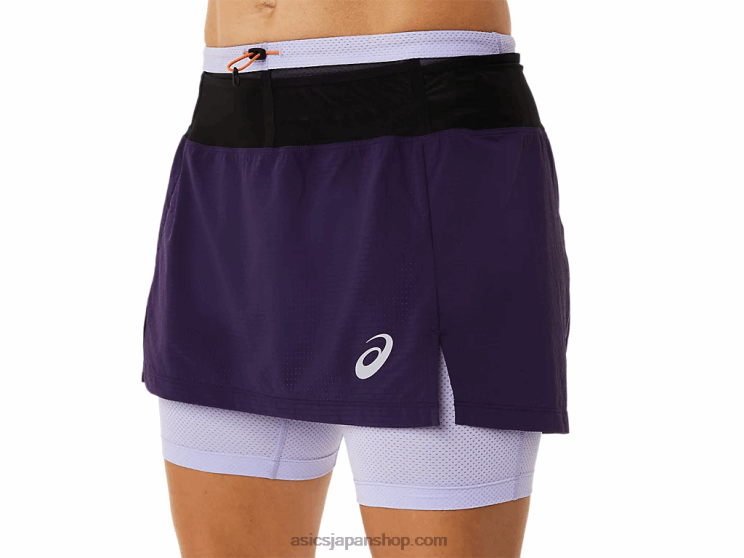 女性用フジトレイルスコート L20V3079Asics ナイトシェイド/ヴェイパー