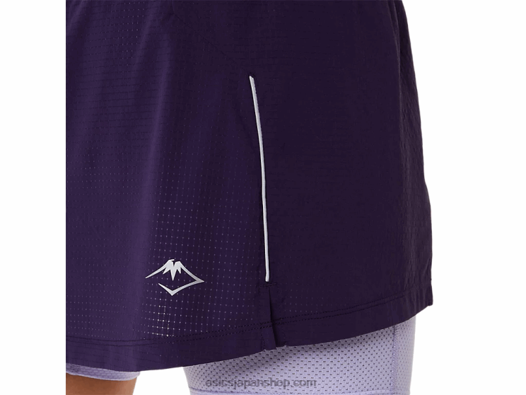 女性用フジトレイルスコート L20V3079Asics ナイトシェイド/ヴェイパー