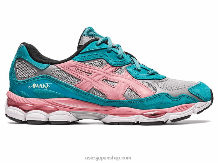 アウェイク ニューヨーク × ジェル ニューヨーク L20V308Asics 純銀/グリーンブルースレート