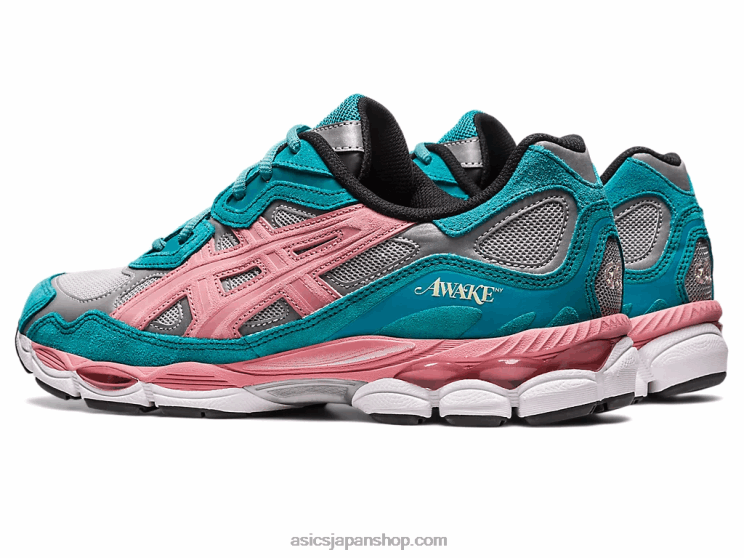 アウェイク ニューヨーク × ジェル ニューヨーク L20V308Asics 純銀/グリーンブルースレート