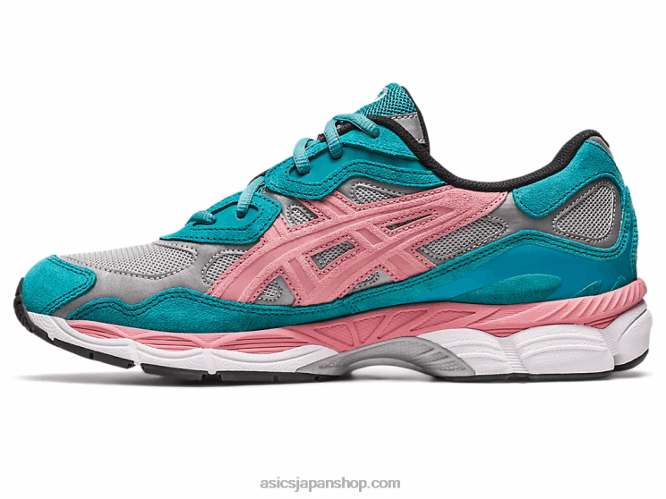 アウェイク ニューヨーク × ジェル ニューヨーク L20V308Asics 純銀/グリーンブルースレート