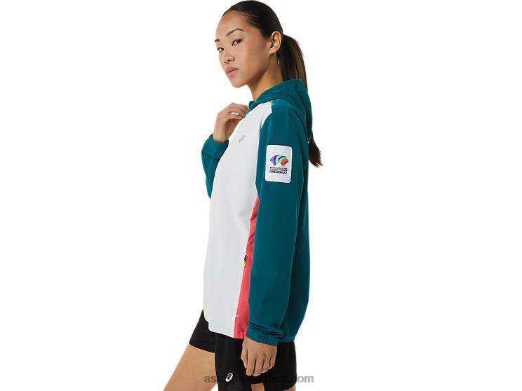 ウィメンズ レディセット ジャケット カラーブロックウィッチ L20V3212Asics マルチ
