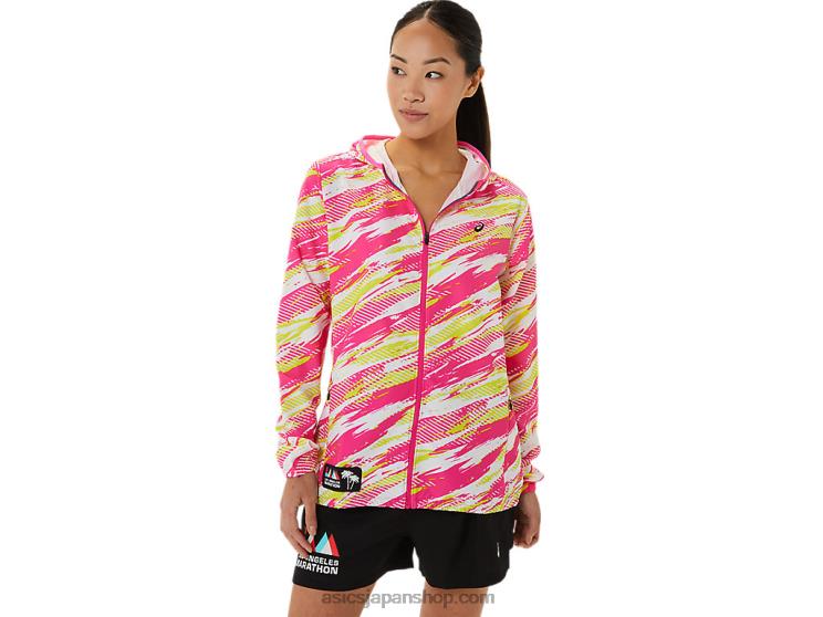 ウィメンズ レディセット ジャケット ラム L20V3309Asics ピンクグロ