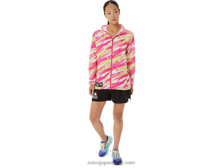 ウィメンズ レディセット ジャケット ラム L20V3309Asics ピンクグロ