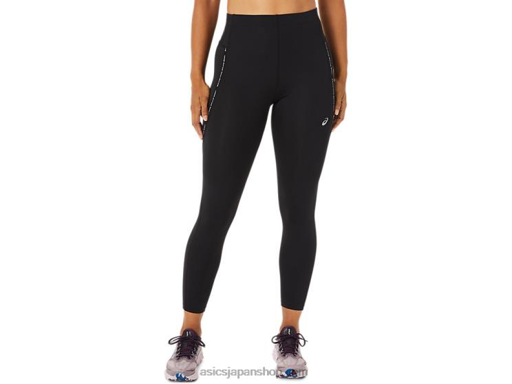 女性用レースハイウエストタイト L20V3332Asics パフォーマンスブラック