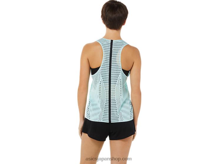 女性用アクティブリーズシングレット L20V3348Asics クリアブルー