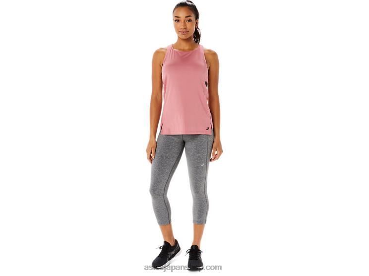 女性パフォーマンスカプリ L20V3366Asics ダークヘザーグレー