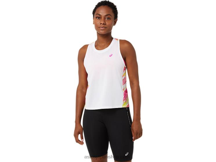 女性用カラーインジェクションタンク L20V3373Asics ピンクグロ