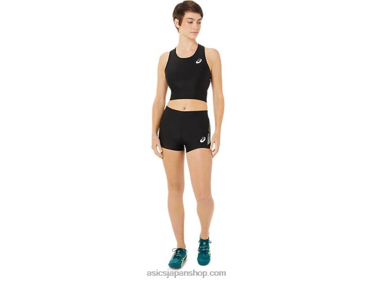 女性用トラックブラシャツ L20V3395Asics パフォーマンスブラック