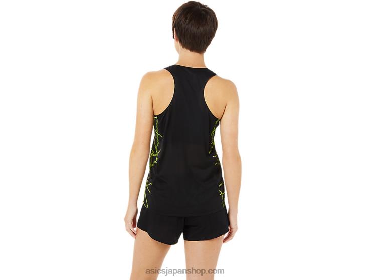 女性用ライトメッシュシングレット L20V3405Asics パフォーマンスブラック