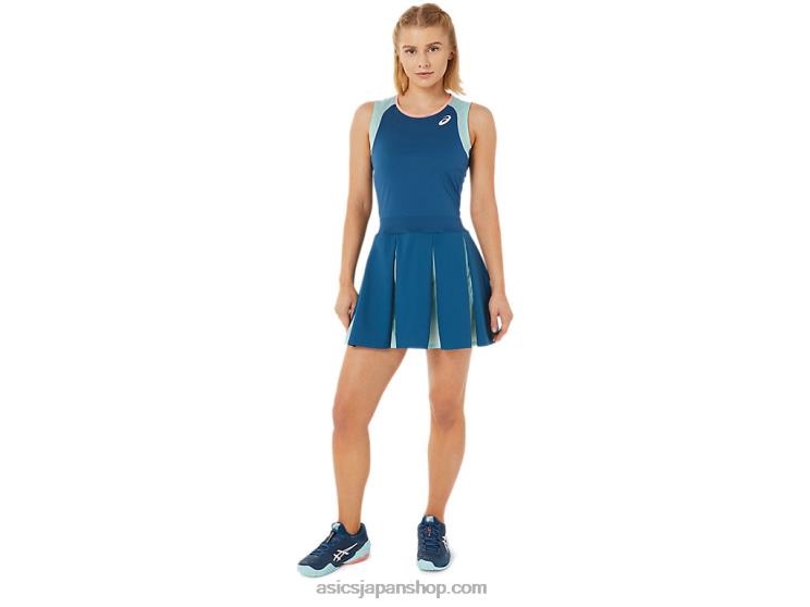 女性のマッチドレス L20V3502Asics ライトインディゴ