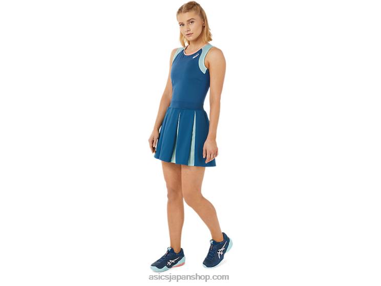 女性のマッチドレス L20V3502Asics ライトインディゴ