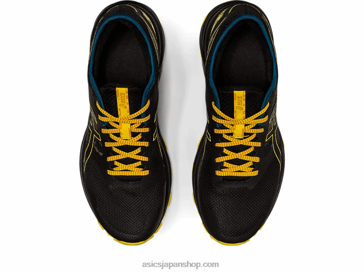 ゲルエキサイトトレイル L20V353Asics ブラック/ゴールデンイエロー