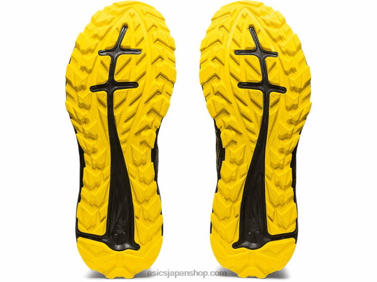 ゲルエキサイトトレイル L20V353Asics ブラック/ゴールデンイエロー