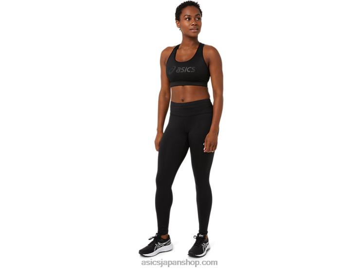 女性用パッド入りブラジャー L20V3565Asics パフォーマンスブラック