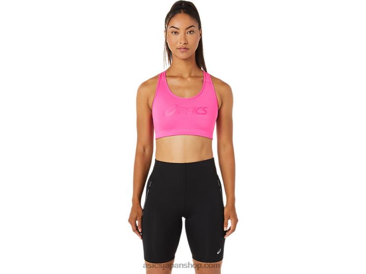 女性のスパイラルブラ L20V3582Asics ピンクグロ