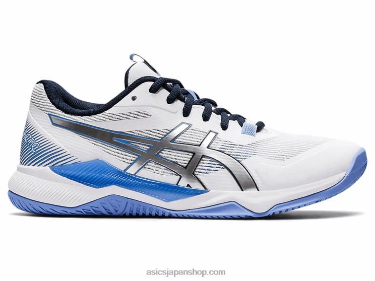 ゲル戦術 L20V3591Asics ホワイト/ツルニチニチソウブルー