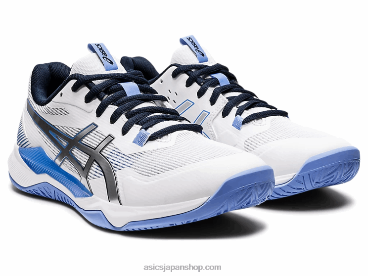 ゲル戦術 L20V3591Asics ホワイト/ツルニチニチソウブルー