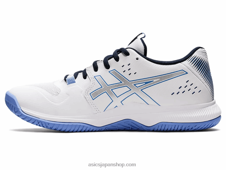 ゲル戦術 L20V3591Asics ホワイト/ツルニチニチソウブルー