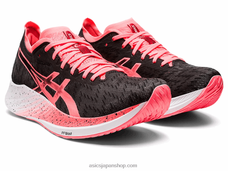 魔法のスピード L20V3649Asics ブラック/ブレイジングコーラル