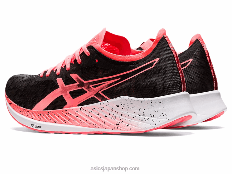 魔法のスピード L20V3649Asics ブラック/ブレイジングコーラル