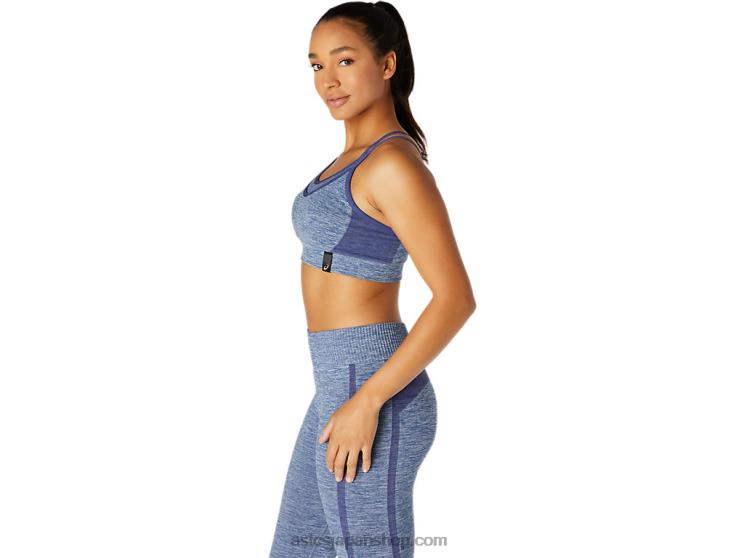 女性用リバーシブルシームレスブラジャー L20V3662Asics サンダーブルー