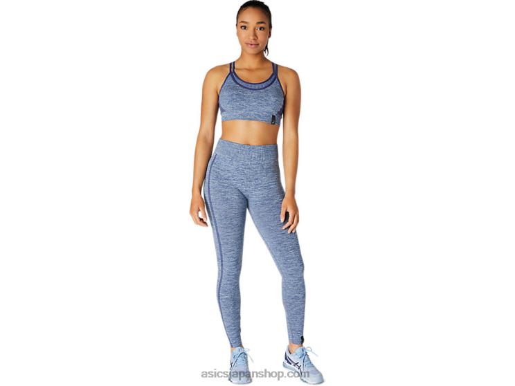女性用リバーシブルシームレスブラジャー L20V3662Asics サンダーブルー