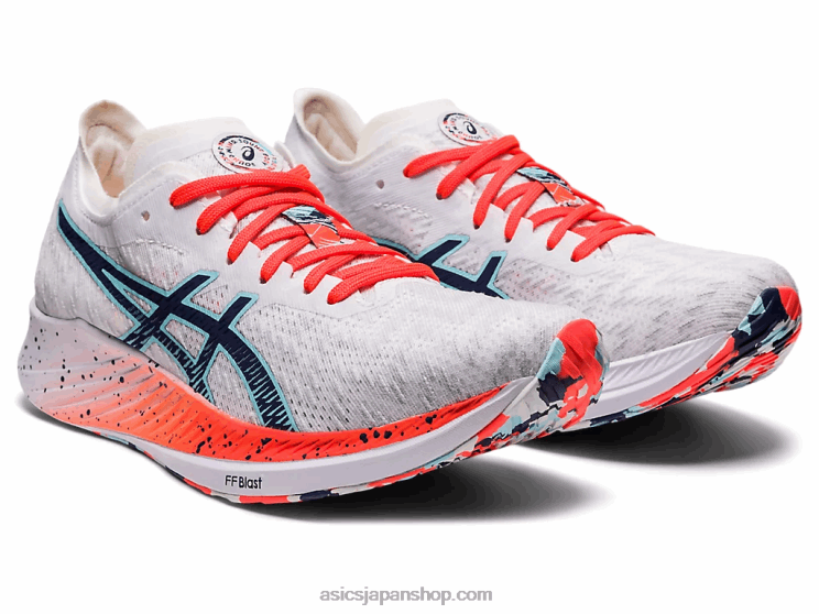 魔法のスピード L20V3741Asics ホワイト/サンダーブルー