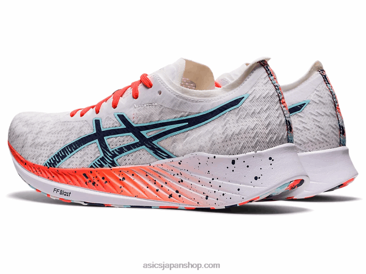 魔法のスピード L20V3741Asics ホワイト/サンダーブルー