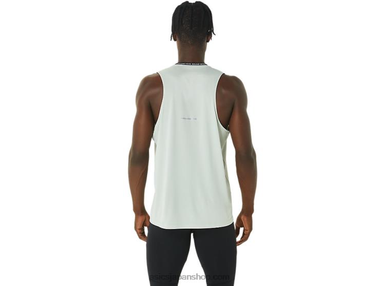 メンズレースシングレット L20V375Asics パフォーマンスブラック/ライトセージ