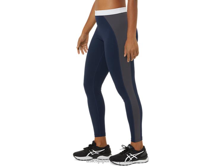 レディース ザ ニュー ストロング 再利用タイト L20V3823Asics ピーコート/ピードモントグレー/ホワイト