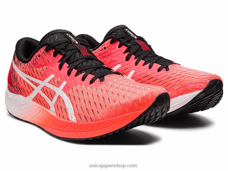 ハイパースピード L20V3885Asics サンライズレッド/ホワイト