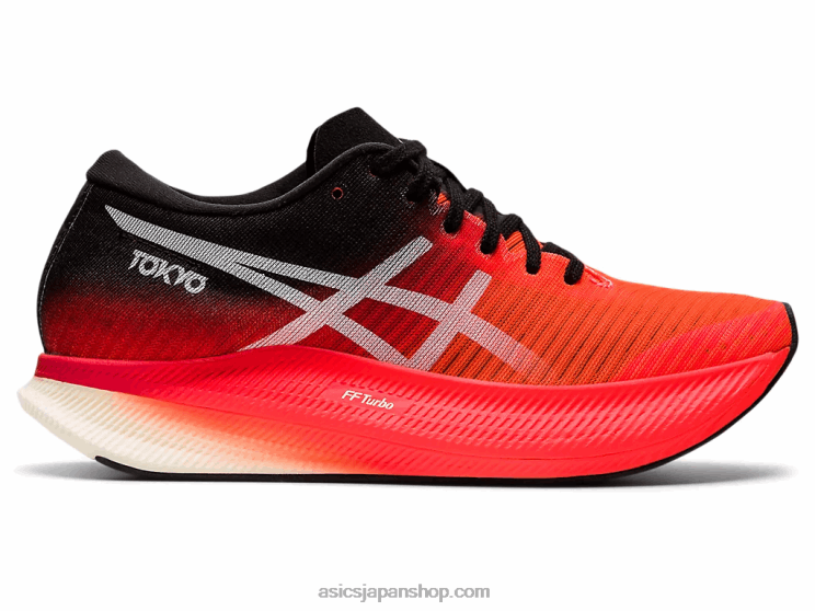 メタスピードスカイ L20V3950Asics サンライズレッド/ホワイト