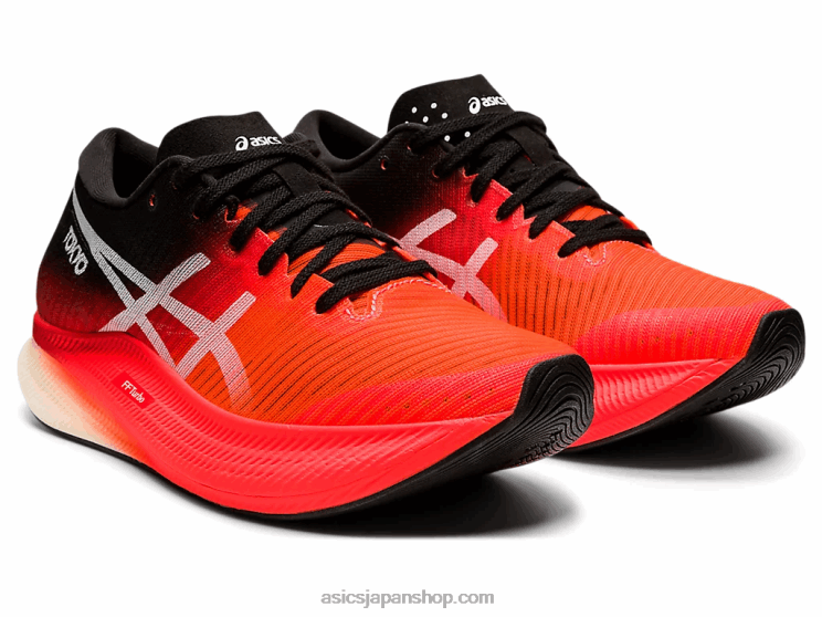 メタスピードスカイ L20V3950Asics サンライズレッド/ホワイト
