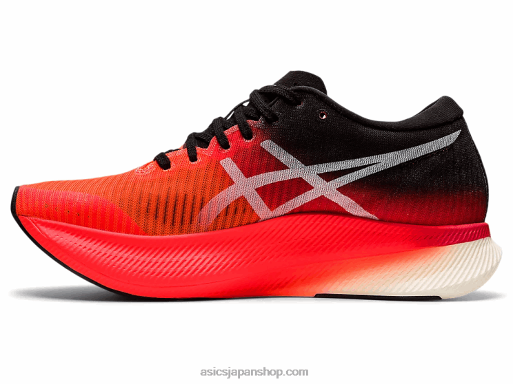 メタスピードスカイ L20V3950Asics サンライズレッド/ホワイト