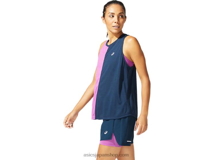 女子東京タンク L20V4041Asics フレンチブルー/デジタルグレープ