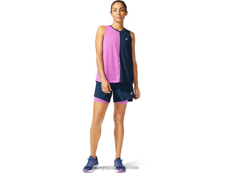 女子東京タンク L20V4041Asics フレンチブルー/デジタルグレープ