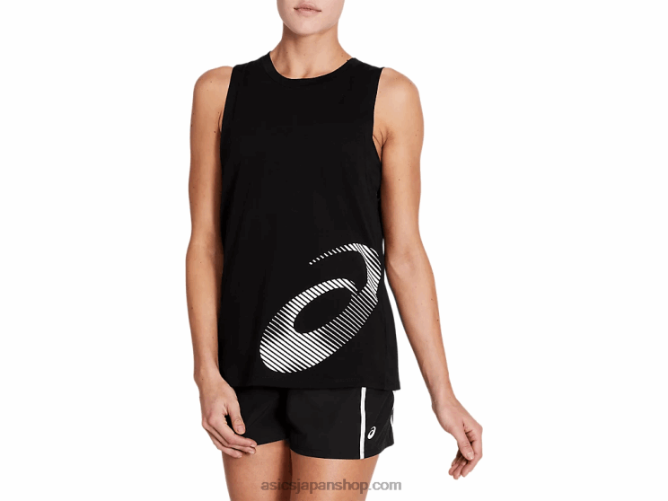 女性用コアグラフィックタンク L20V4074Asics パフォーマンスブラック